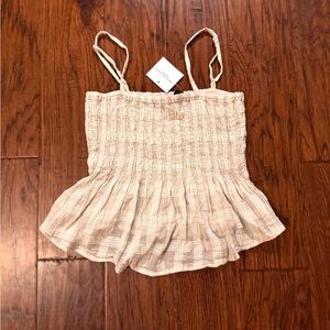 American Eagle tank, Size: Women’s XS, Color: Tan & Cream